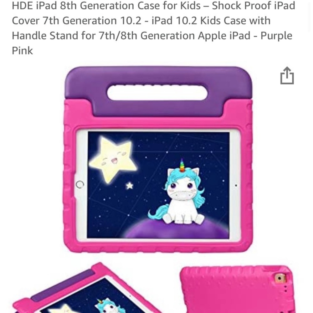 HDE IPad 8th generation kids case 10.2 shockproof